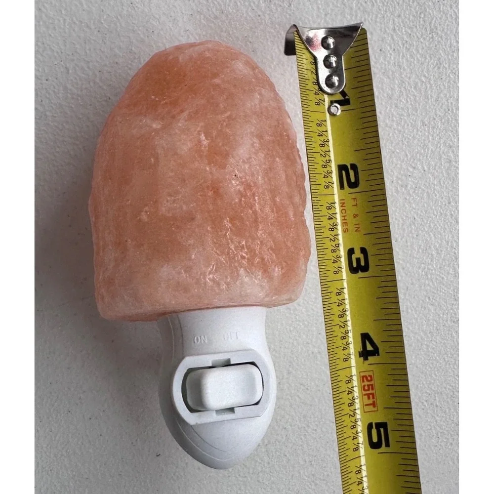 Natural Himalayan Salt Wall Lamp Night Light Air Purifying On Off Switch Decor